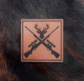 Engraved Deer Hunting Rifle Patch