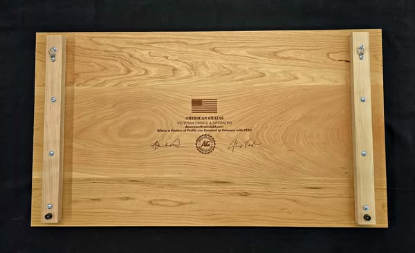 Pledge of Allegiance Engraved Handcrafted Patriotic Wall Flag – Made by U.S. Veterans