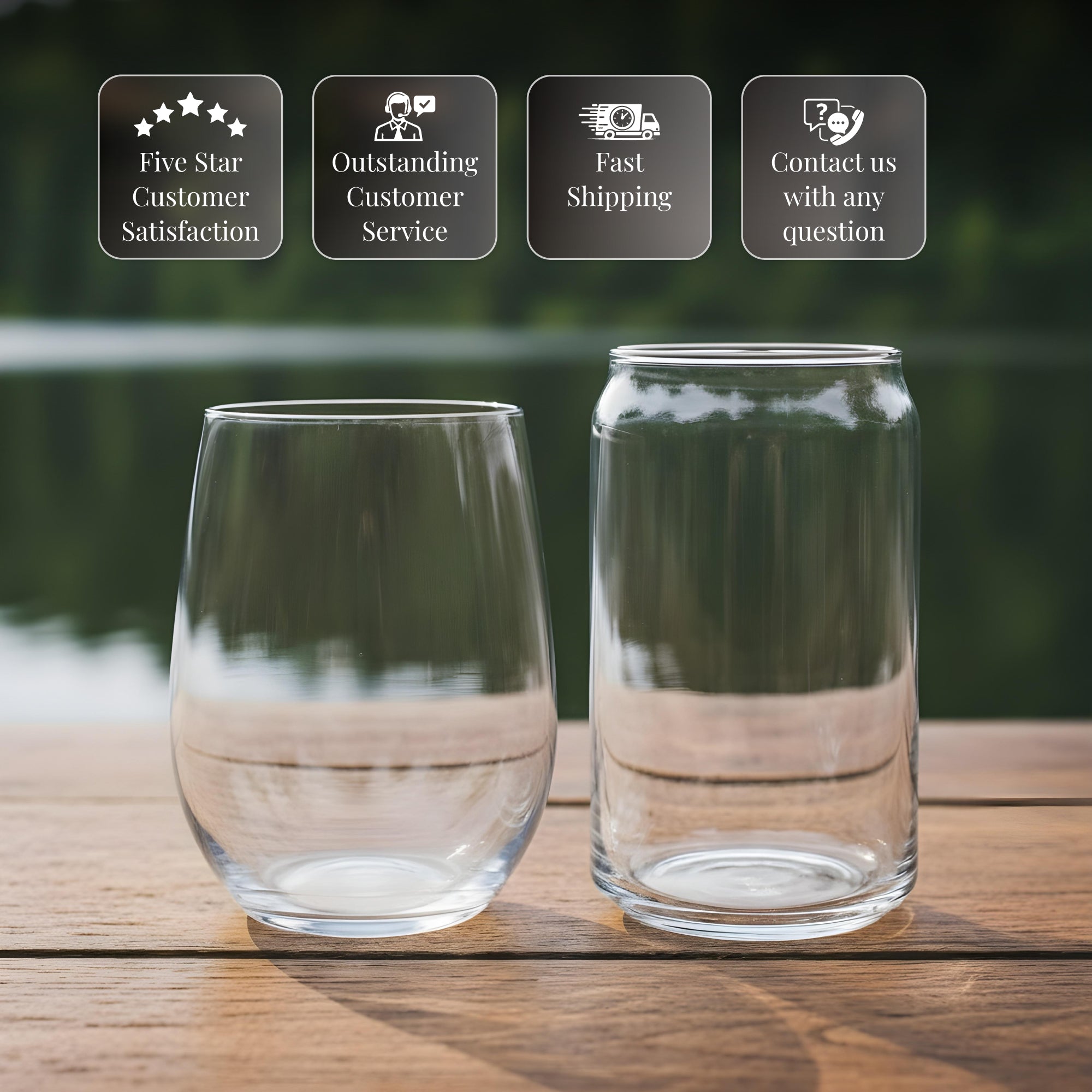 Custom GPS Coordinates Engraved Glasses
