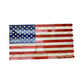 Wooden American Picket Fence Flag with Customization and Ground Stakes