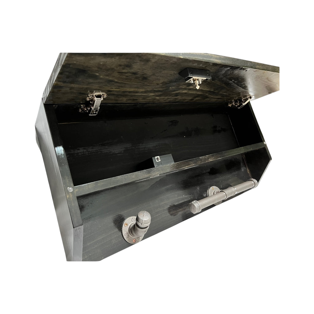 Custom Police Gear Rack with RFID Lock and Concealed Compartment