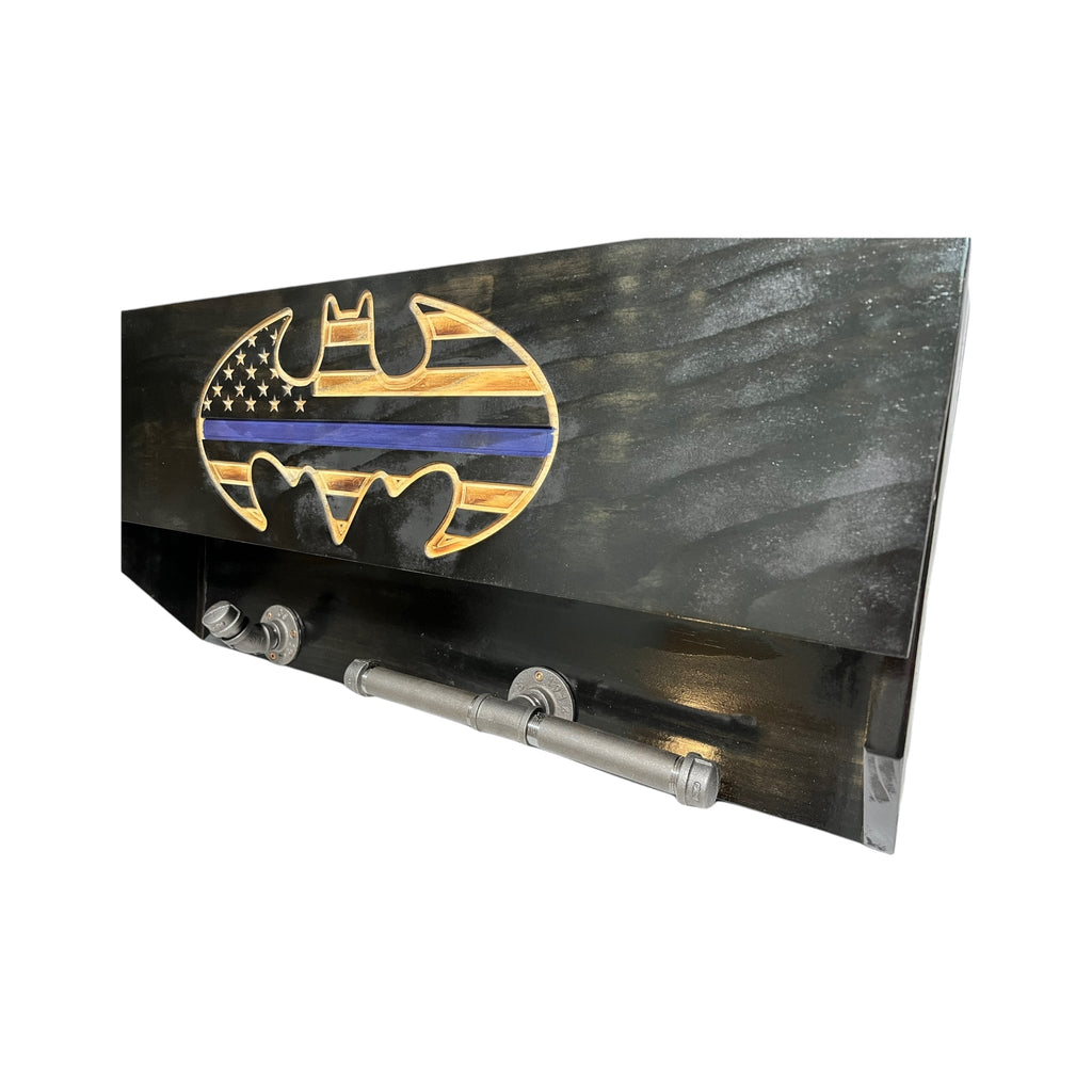 Custom Police Gear Rack with RFID Lock and Concealed Compartment