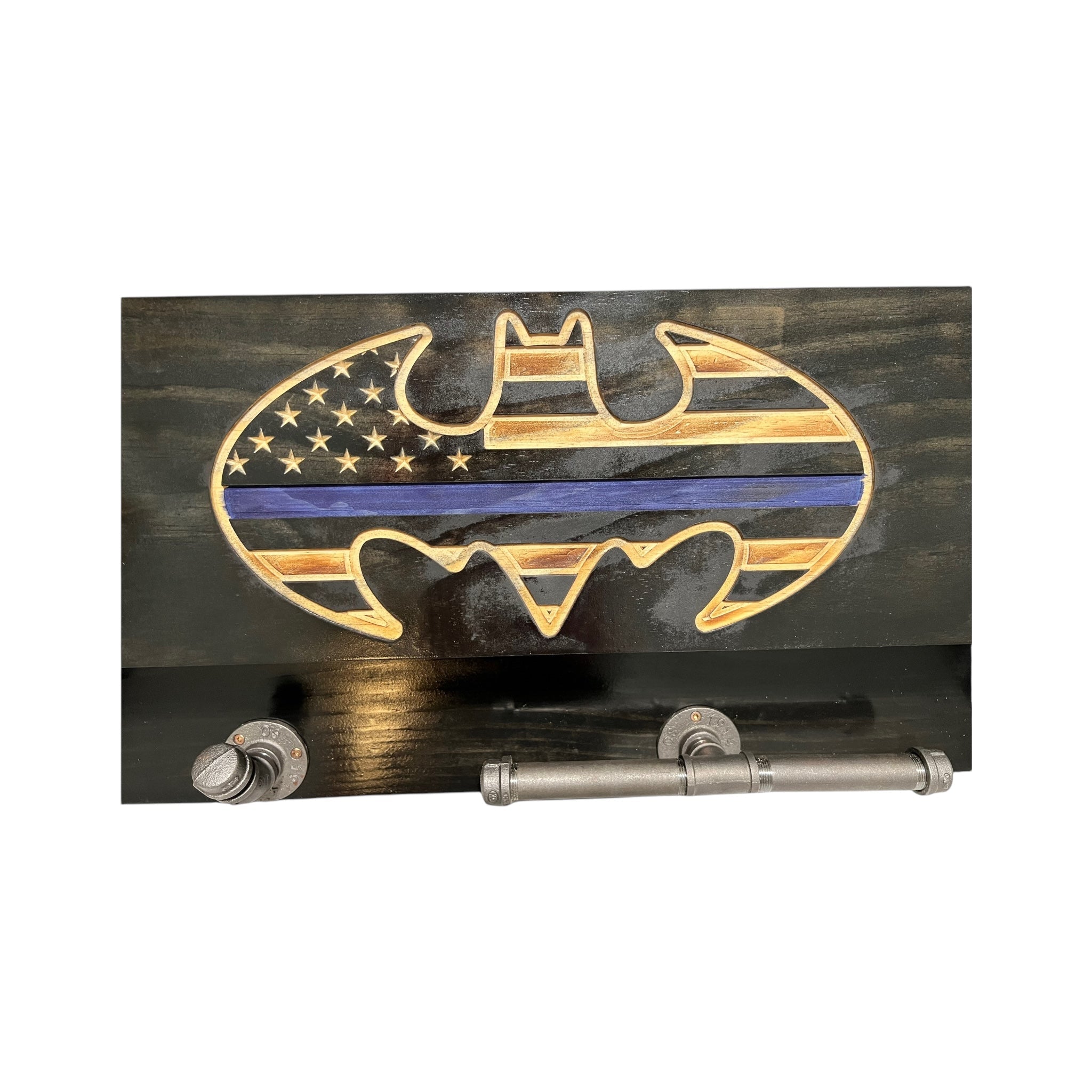 Custom Police Gear Rack with RFID Lock and Concealed Compartment