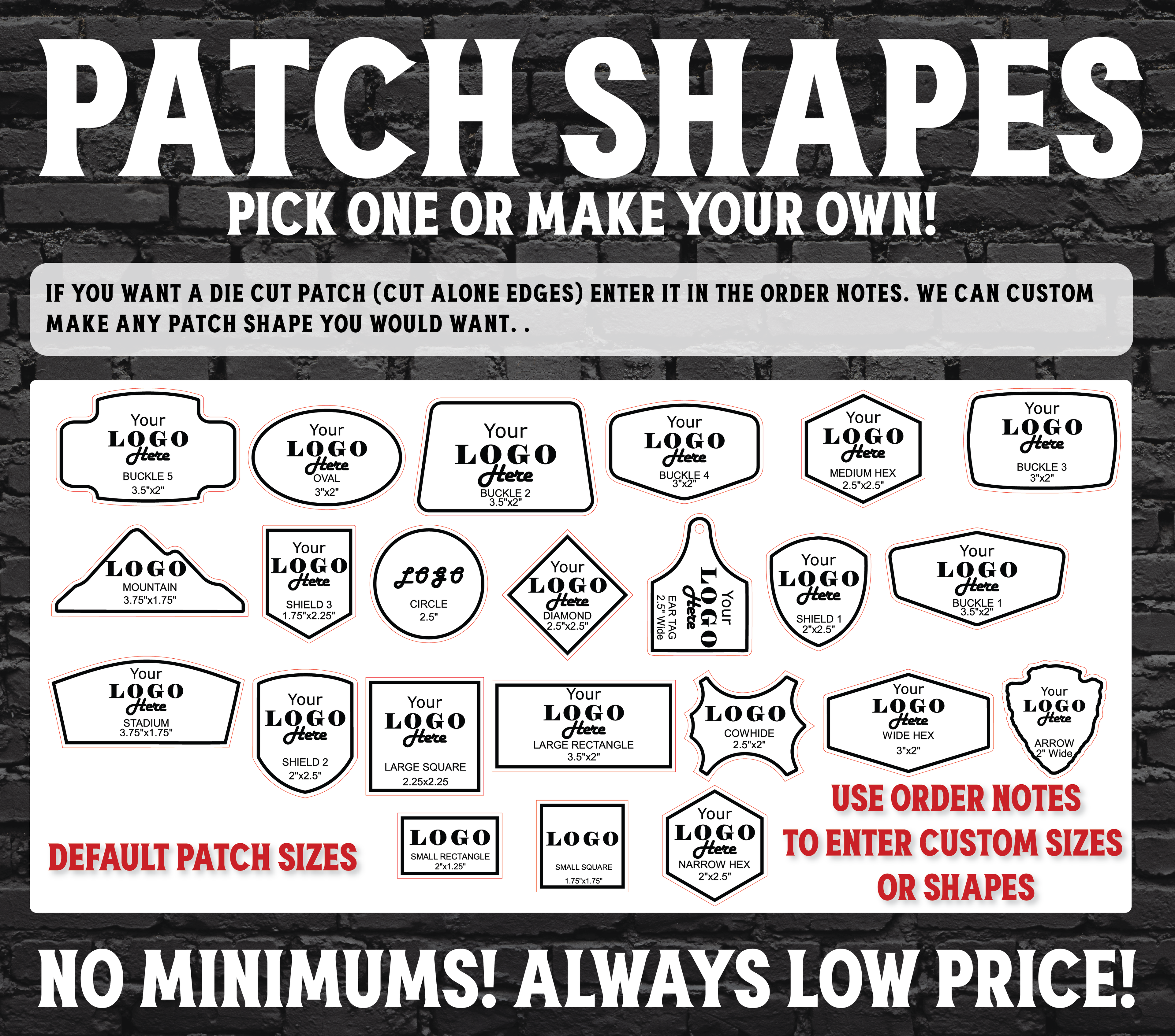 Wholesale Laser Engraved Leatherette Patches